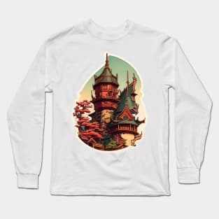 Fantasy Castle Tower Long Sleeve T-Shirt